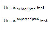 sub&sup tag